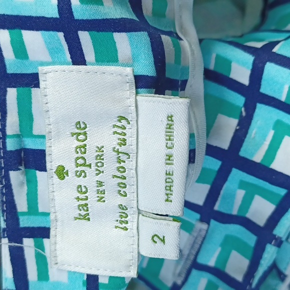 Kate Spade Mandy Cropped Polished Cotton Pant- Sz. 2 - Picture 6 of 7